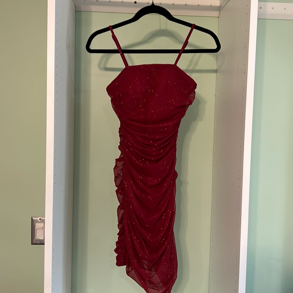 Beautiful red sparkly dress